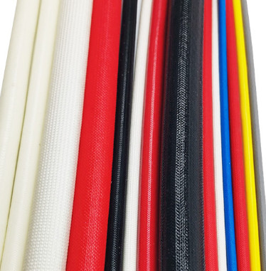 200c Silicone Fiberglass Sleeve 4kv, Tabung Fiberglass Dilapisi Silikon Tahan Api