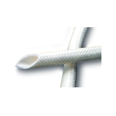 Harga bagus Excellent Tear Strength Silicone Fiberglass Sleeve 50mm Width Heat Resistant Insulation Sleeve Ideal for Cable Harness and Wire Protection on line