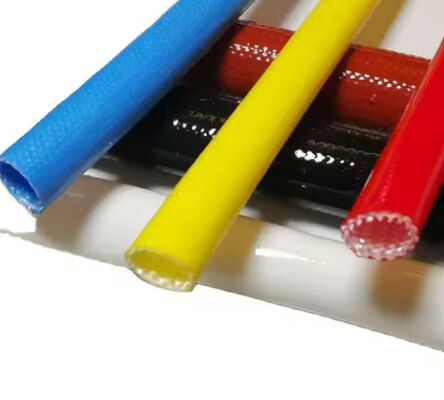 200°C Nominal Temperatur Silicone Fiberglass Sleeve dengan Kekuatan Dielektrik 1,5kV dan Ketahanan Penuaan yang Luar Biasa untuk Perlindungan Kabel