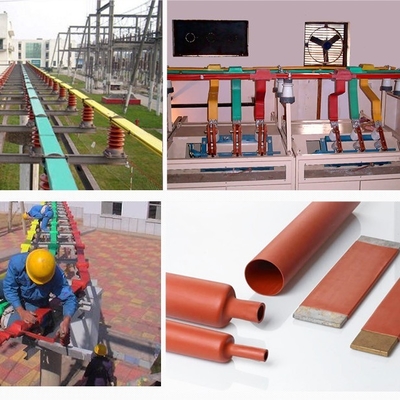 Harga bagus 20 Sampai 180mm Tabung Busbar Cross Linked PE Suhu Tinggi Shrink Wrap Tubing on line
