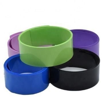 Harga bagus PVC 0.2mm Heat Shrink Wrap Roll Plastik Ungu Untuk Baterai on line
