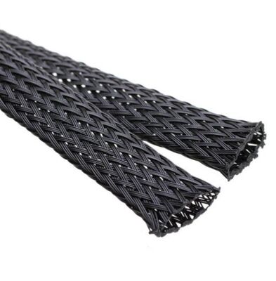 Harga bagus Environment friendly PET high flame-retardant expandable braided sleeving 25inch suitable for automotive wire harnesses and anti-chew home and office wire management on line