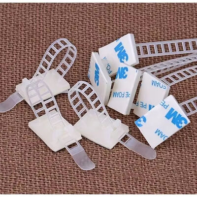 Harga bagus Set Pengikat Kabel Nilon 66 Merek LC Berkualitas Tinggi 30mm Dudukan Pengikat Perekat Diri Hitam Pengikat Belakang Mengamankan Pengikatan Kabel on line