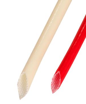 Harga bagus 50mm Lebar UL94V0 Kehangatan tahan panas Silicone Serat Kaca Sleeve untuk Perlindungan Kabel Listrik on line