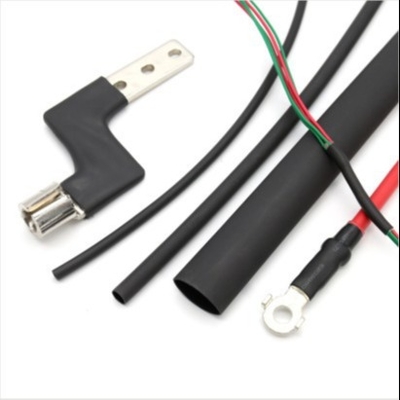 Harga bagus 3/32 2.4mm Hitam Halogen Gratis Perekat Dinding Ganda Heat Shrink Tube Polyolefin Tubing on line
