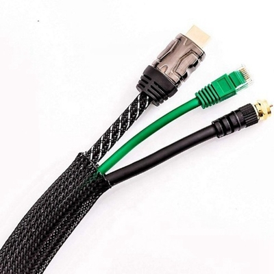 Lengan Kabel PET 25x32m, Lengan Kabel Hitam Hewan Peliharaan 100m yang Dapat Diperluas