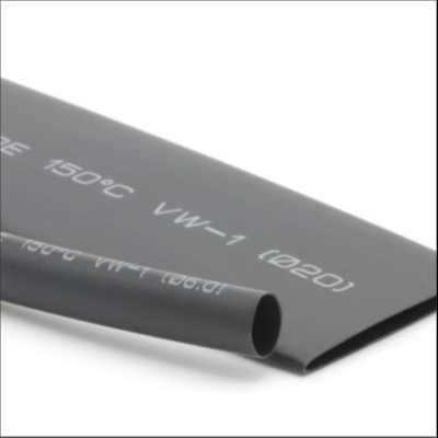 Harga bagus 6mm Heat Shrink Insulation Tube Dinding Singel Hitam PE on line