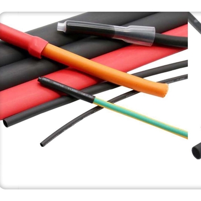 Harga bagus 6.4mm Dual Wall Heat Shrink Tube 3 Ke 1, ASTM D876 Flame Retardant Heat Shrink Tubing on line