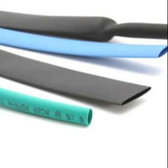 Harga bagus 3.0mm Single Wall Heat Shrink Tubing Bebas Halogen, Tabung Heat Shrink Dinding Tipis Biru Muda on line