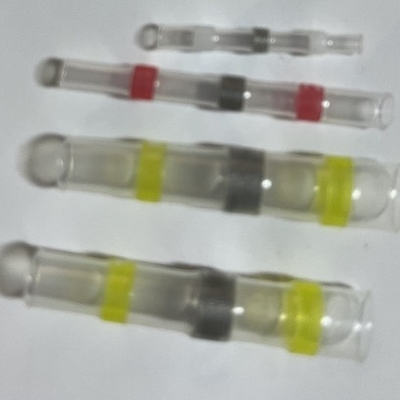 Harga bagus Konektor Penyusutan Panas Kuning PE Tahan Air 10awg Solder Butt Splice on line